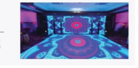 LED floor and wall at a live event