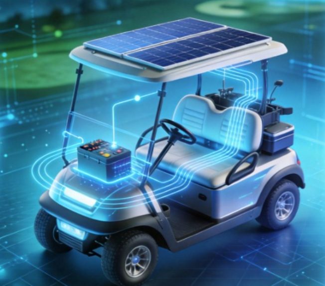 GD SmartCart solar-powered golf cart concept