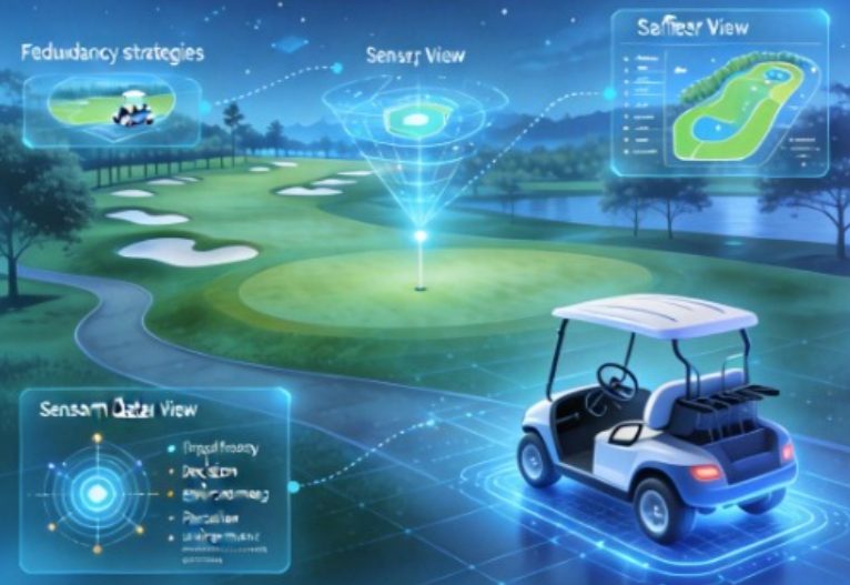 SmartCart sensor view over the course