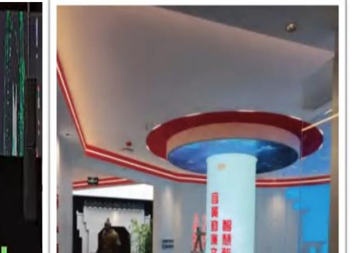 LED column at a venue